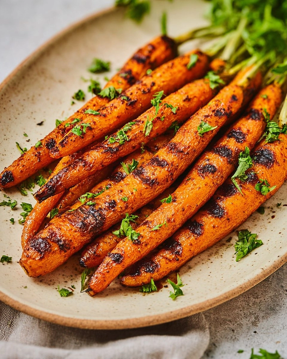 Grilled Carrots with Cinnamon & Chipotle