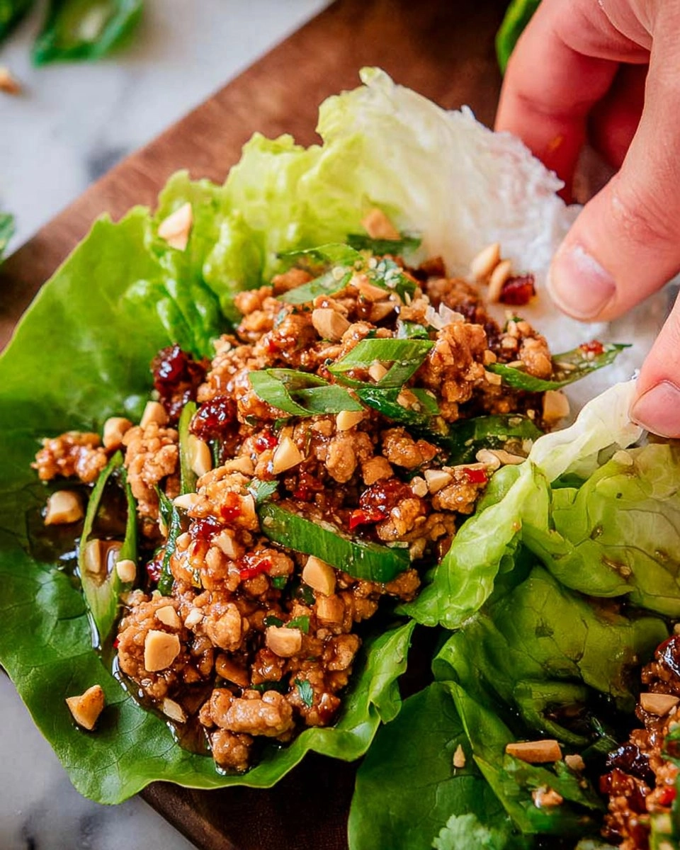 Ground Chicken Lettuce Wraps