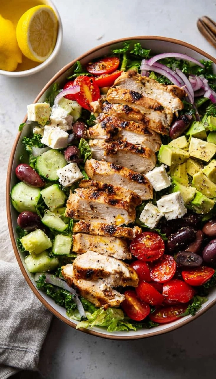 Healthy Greek Chicken Salad (High Protein, Easy Meal Prep)
