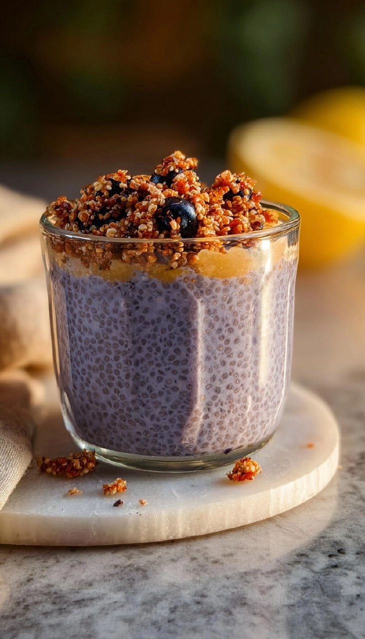 Lemon Blueberry Muffin Chia Pudding