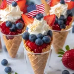 No-Bake-4th-of-July-Patriotic-Fruit-Cones-Recipe