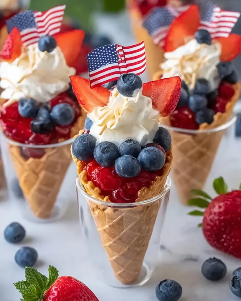 No-Bake-4th-of-July-Patriotic-Fruit-Cones-Recipe