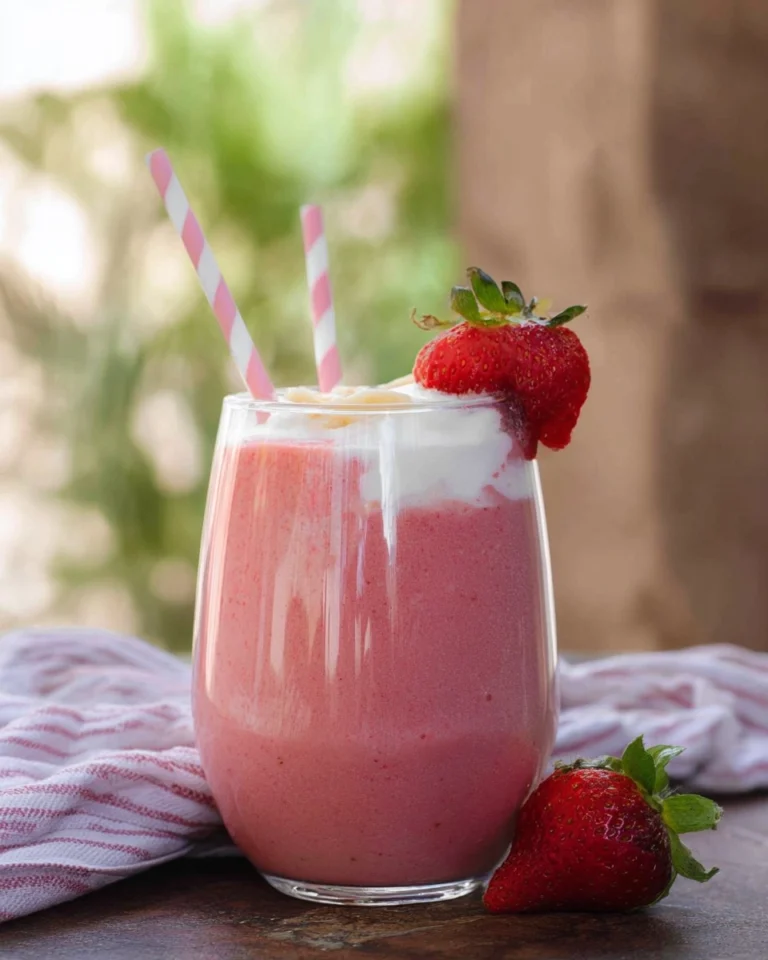 Strawberry-Banana-Smoothie-with-Yogurt-Recipe