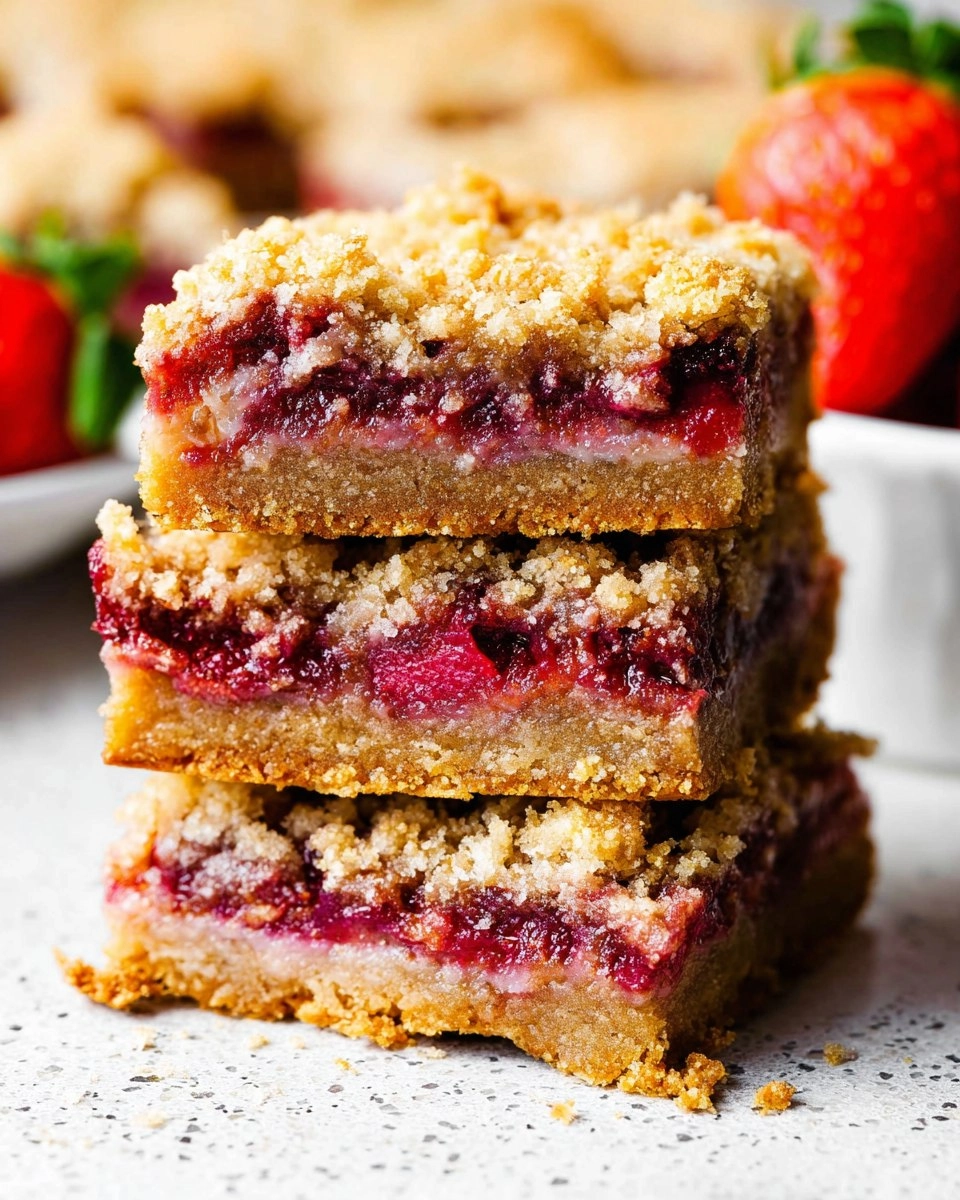 Strawberry Crumble Bars (Almond Flour, Easy & Buttery)