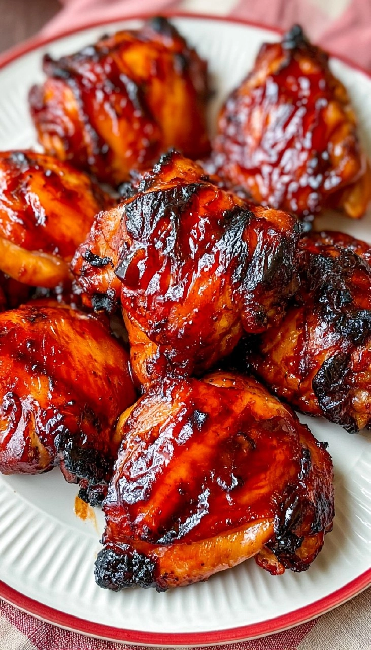 BBQ Chicken Thighs | Sticky Oven-Baked Summer Chicken Dinner