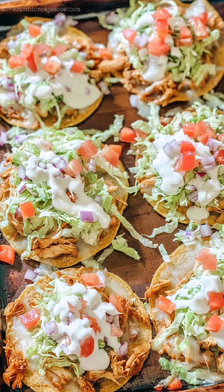 Baked Chicken Tostadas