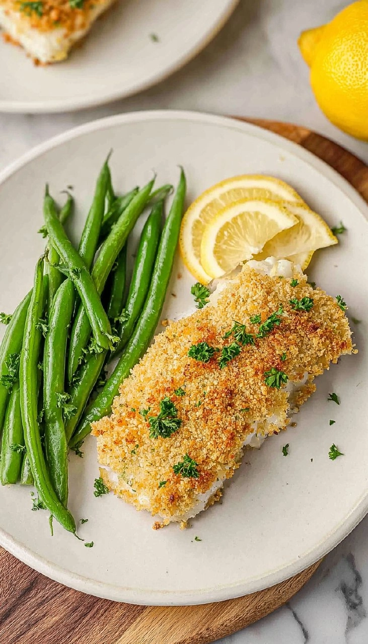 Baked Cod With Panko Bread Crumbs