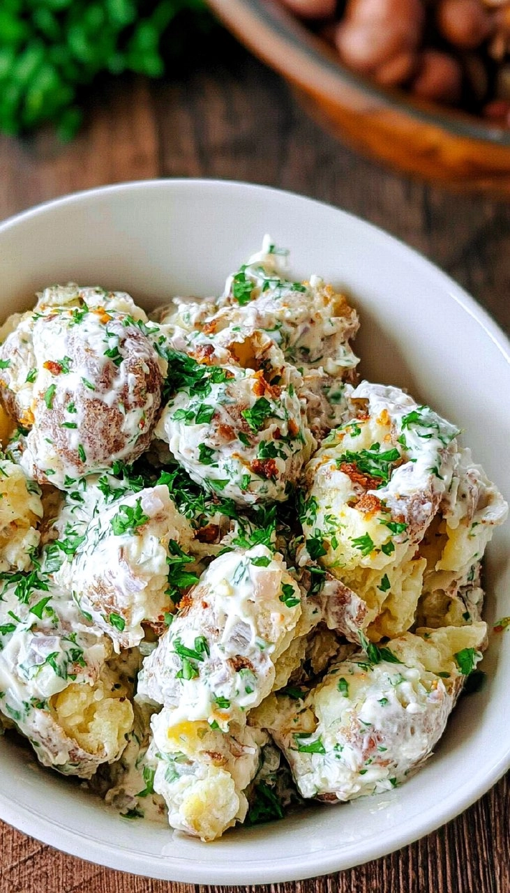 Buttermilk Smashed Potato Salad | Creamy BBQ Side for Memorial Day