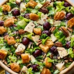 Chicken-Salad-with-Grapes-Pecans-and-Croissant-Croutons-Recipe