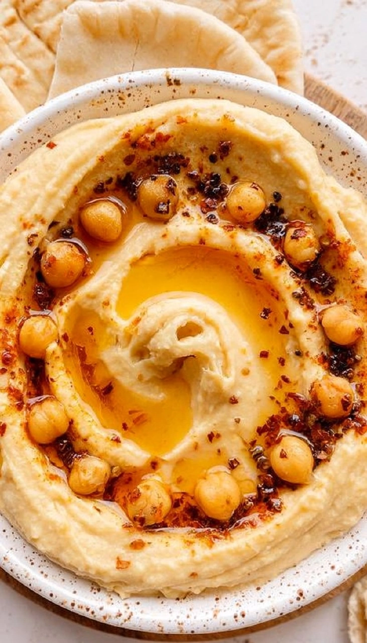Creamy Hot Honey Hummus. 75 Creamy Hot Honey Hummus.