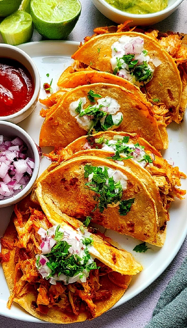 Crispy Baked Chicken Tacos