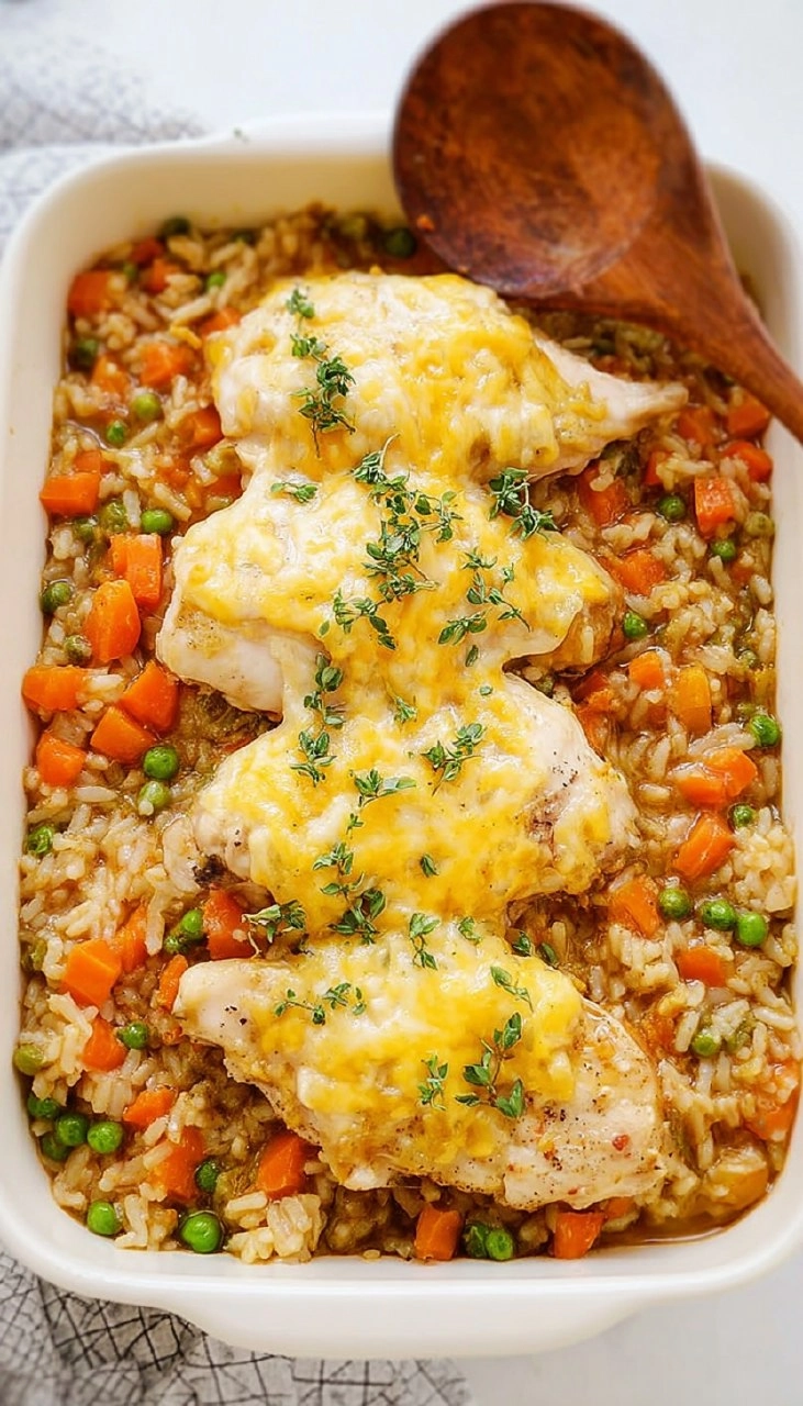 Easy Chicken and Rice Casserole