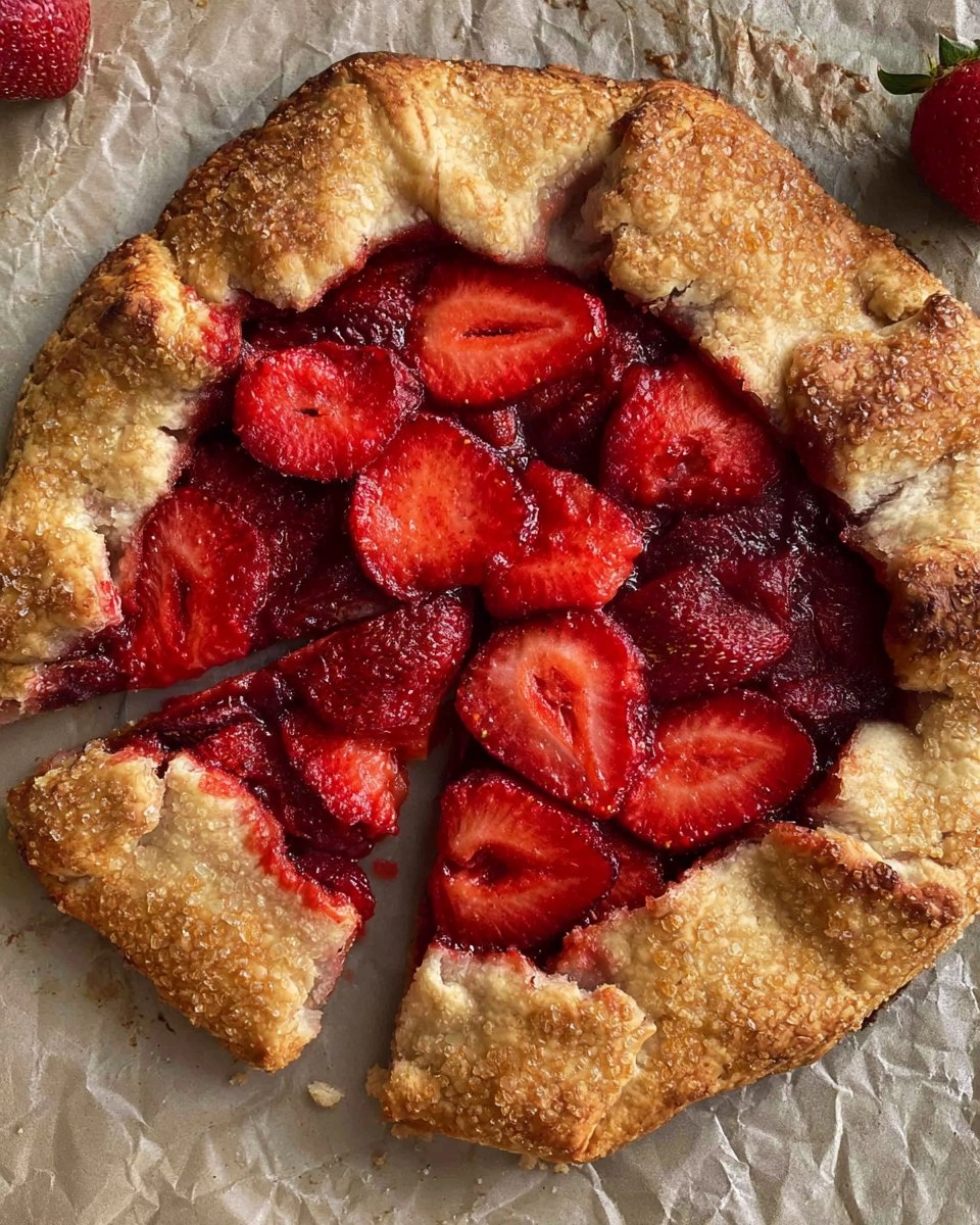 Easy Strawberry Galette (no pie pan needed)