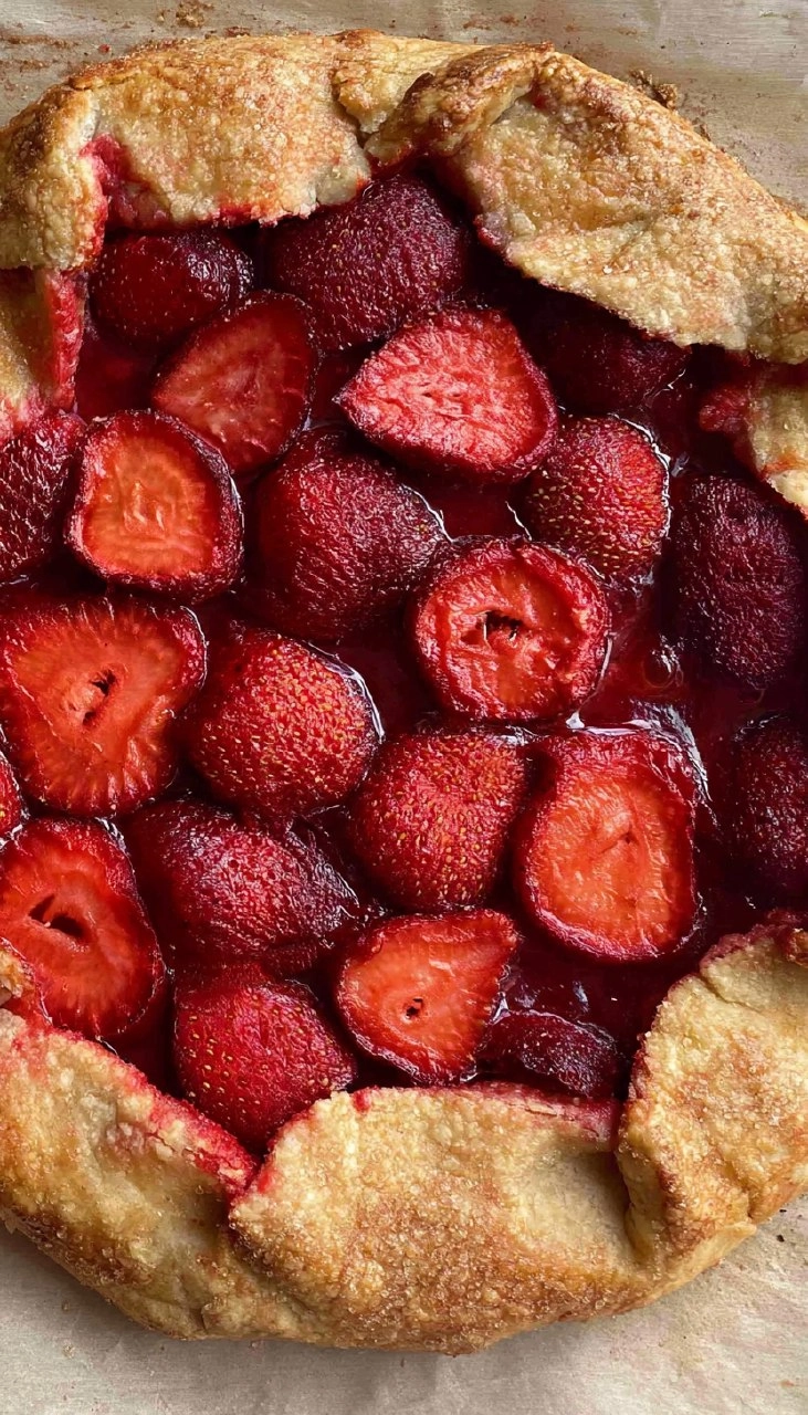 Easy Strawberry Galette (no pie pan needed)