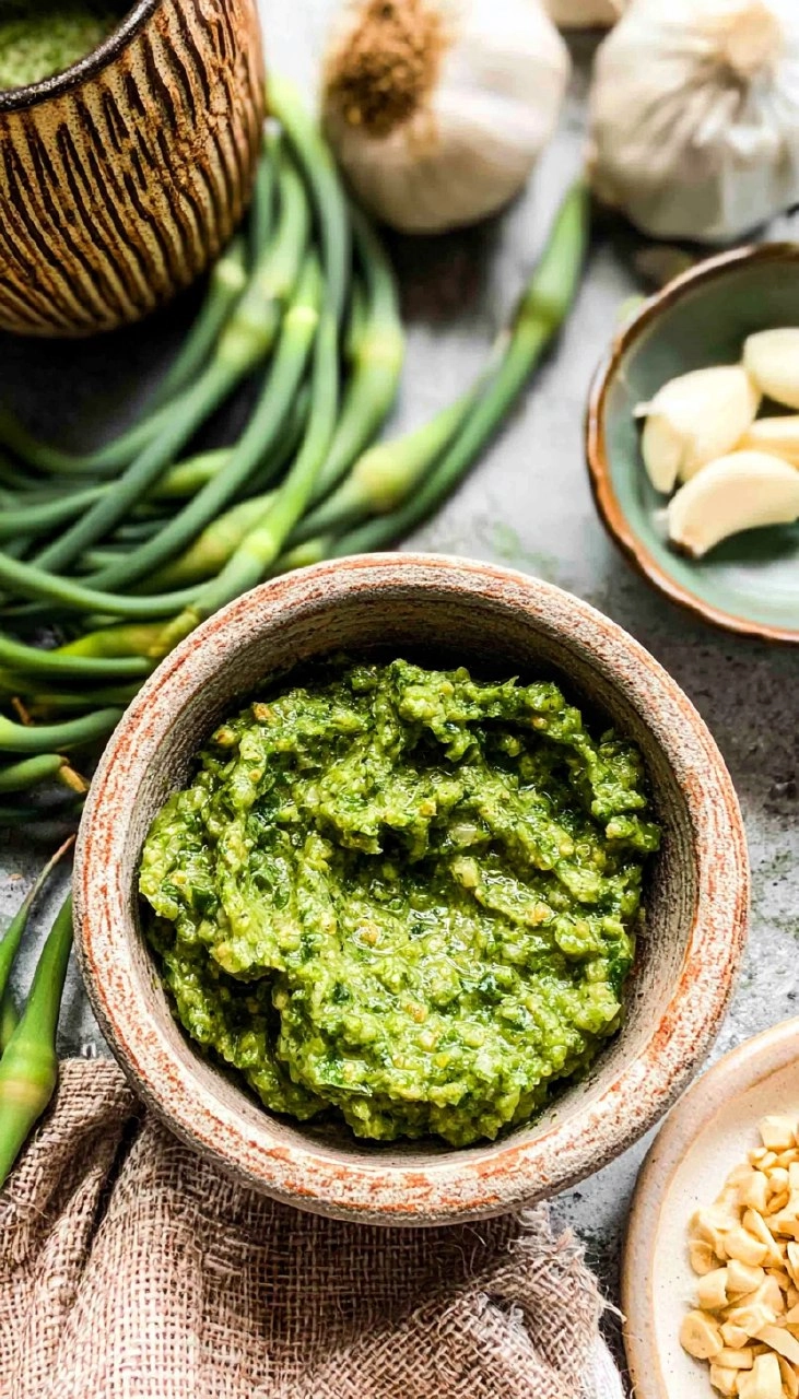 Garlic Scape Pesto