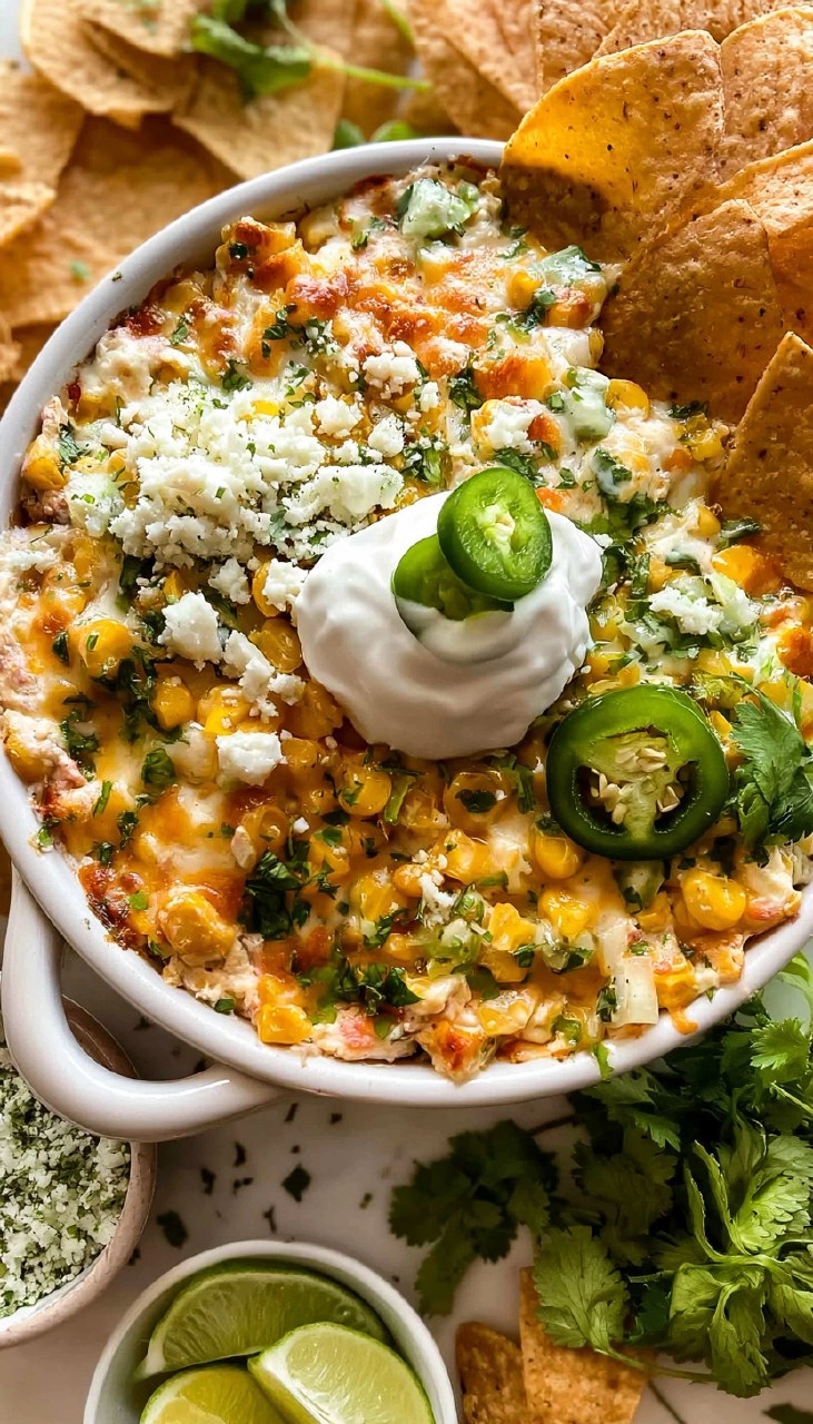 Mexican Street Corn Dip | Creamy Crowd-Pleasing Cookout Appetizer