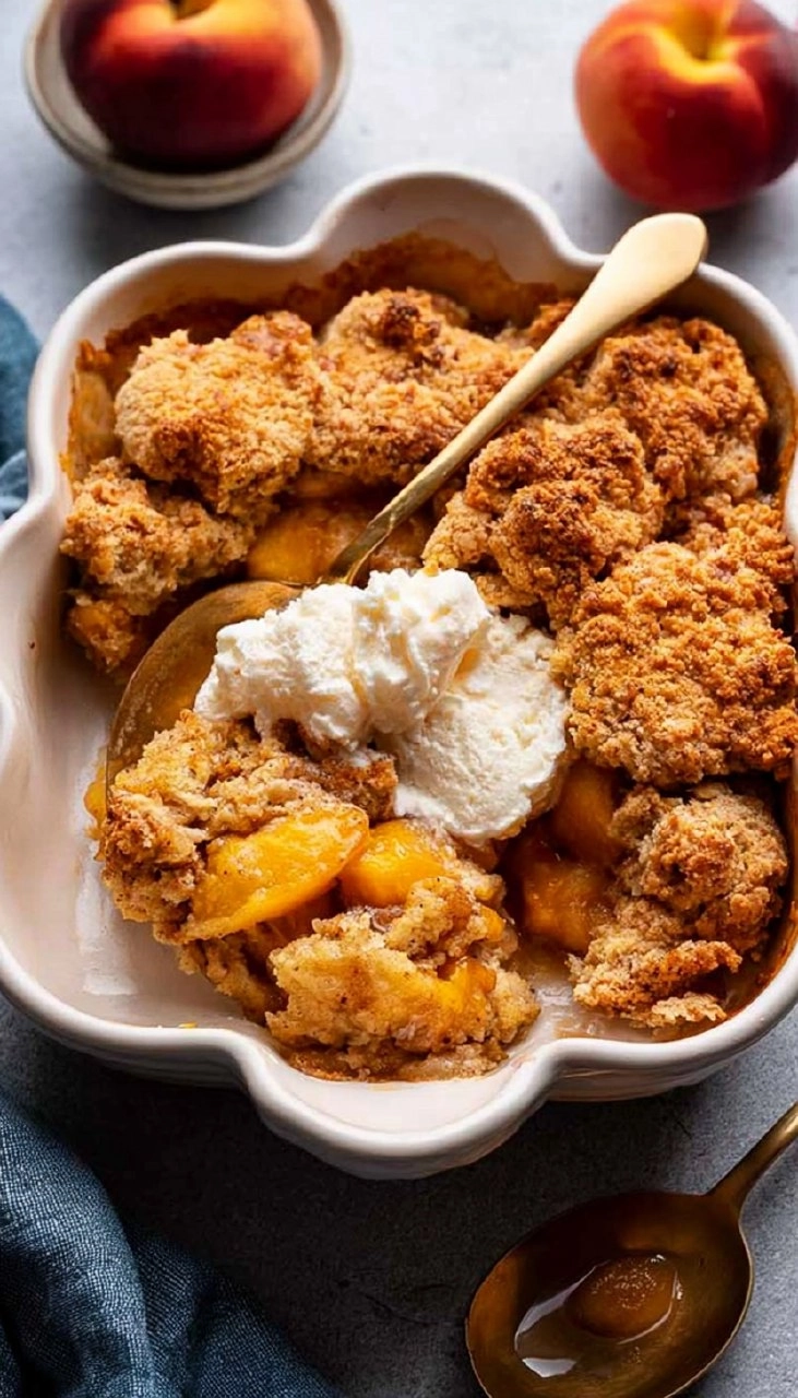 Peach Cobbler | Old-Fashioned Summer Fruit Dessert