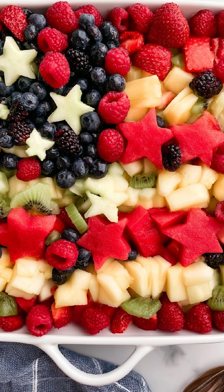Red, White and Blue Fruit Salad | Patriotic Summer Side Dish