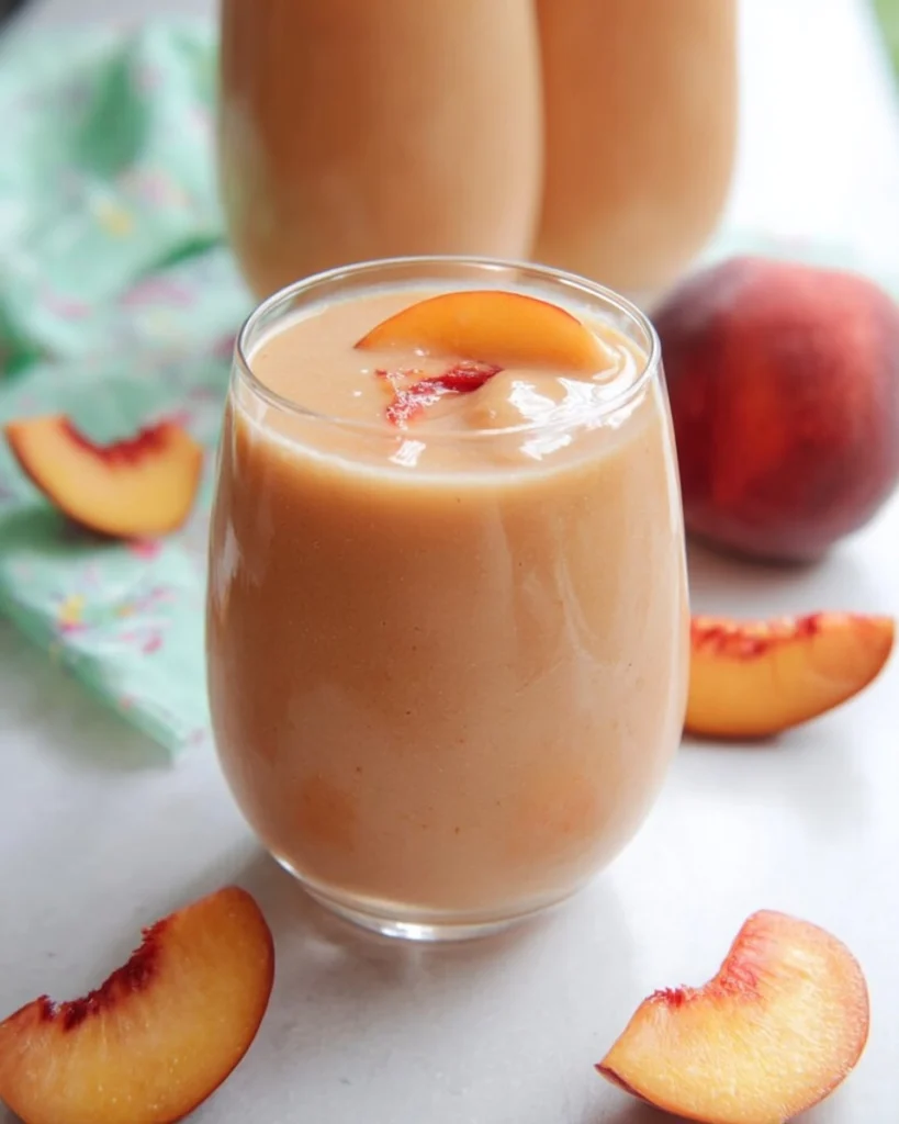 5-Minute-Peach-Smoothie-Recipe