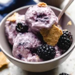 Blackberry-Cheesecake-Cottage-Cheese-Ice-Cream-Recipe