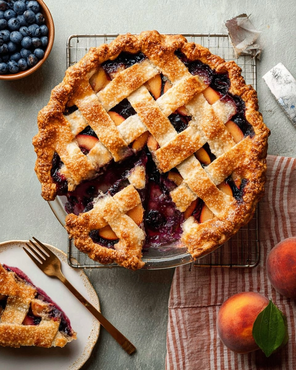 Blueberry Peach Pie