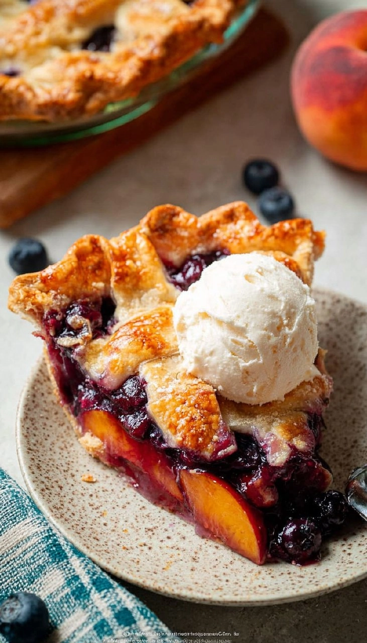 Blueberry Peach Pie