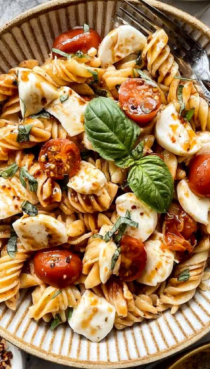Caprese Pasta (Easy Tomato Mozzarella Pasta) 100 Caprese Pasta (Easy Tomato Mozzarella Pasta)
