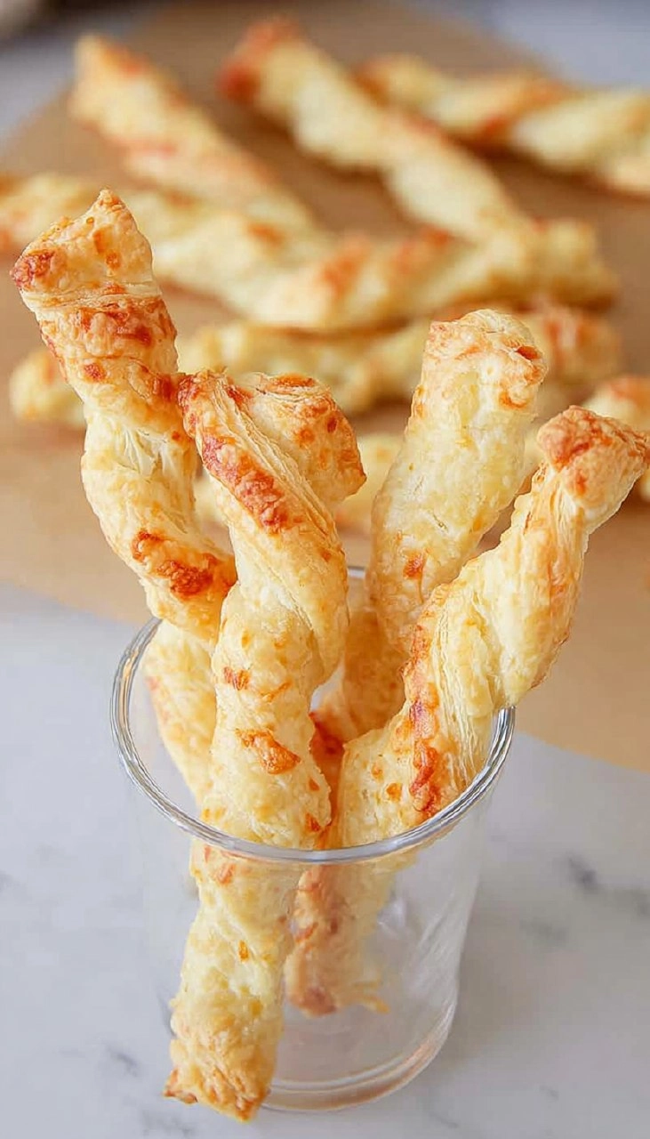 Cheese Twists with Puff Pastry 80 Cheese Twists with Puff Pastry
