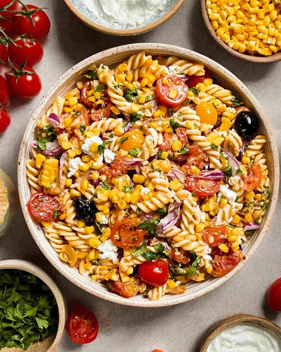 Corn and Tomato Pasta Salad