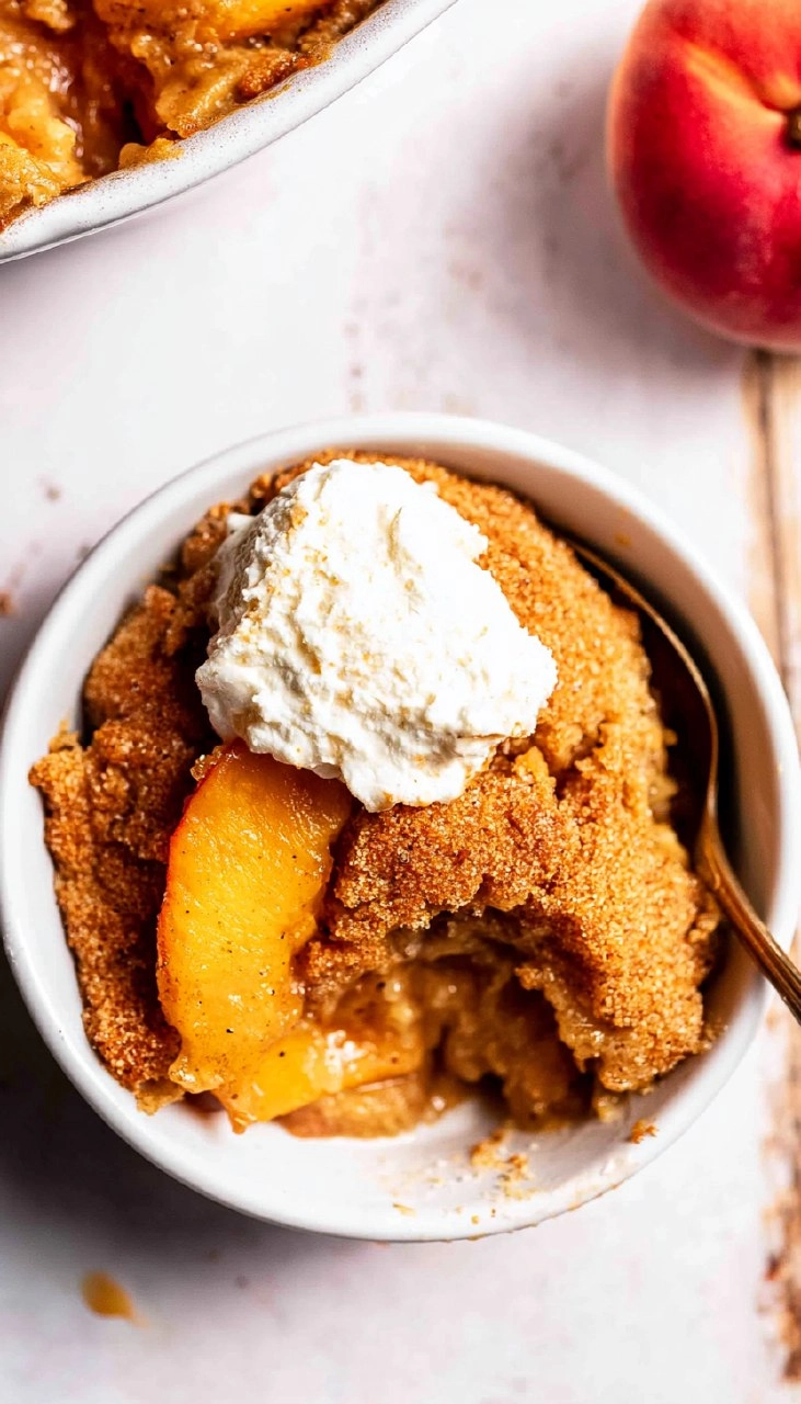 Easy Peach Cobbler (Gluten-Free, Naturally Sweetened)
