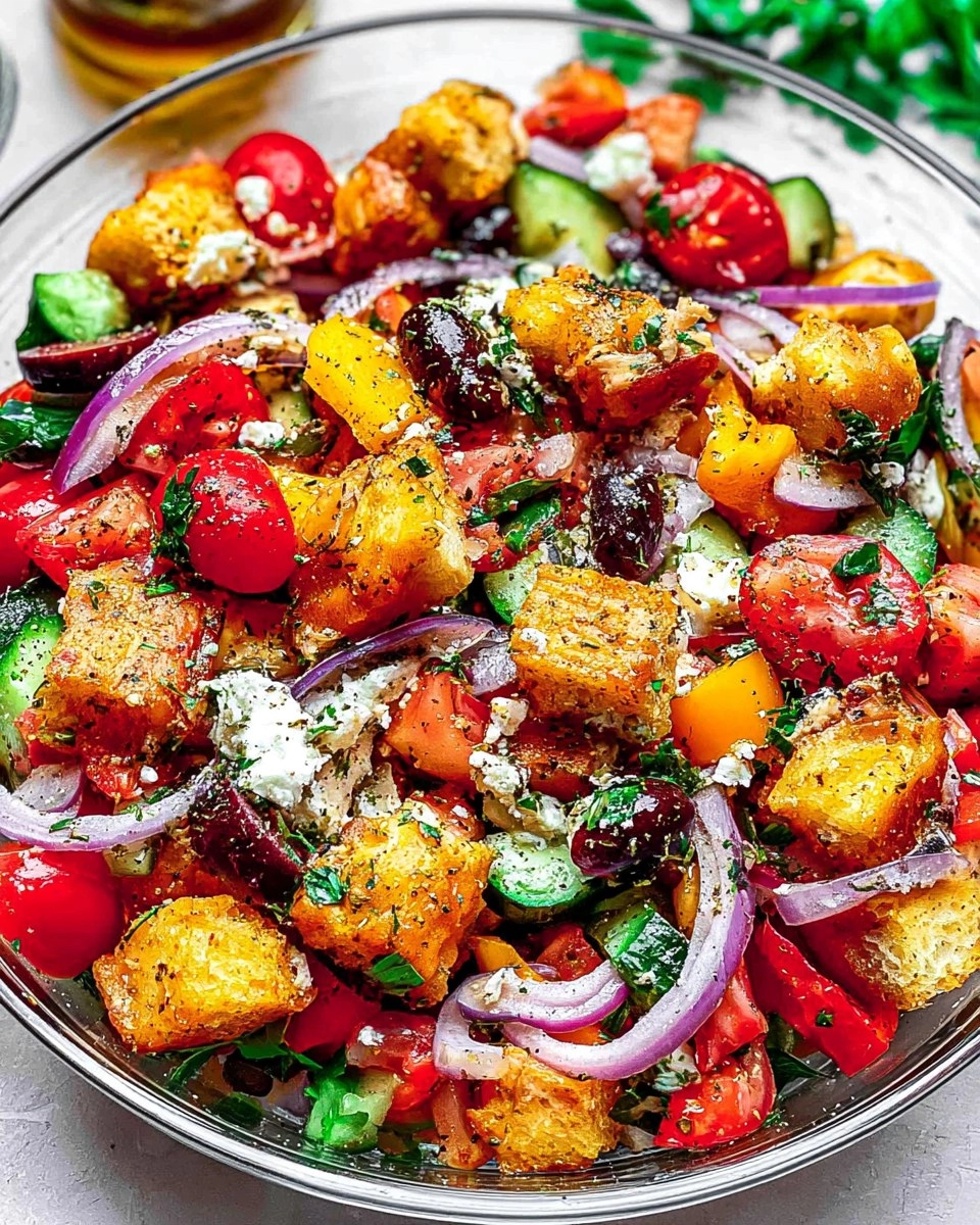 Greek-Style Bread Salad 104 Greek-Style Bread Salad