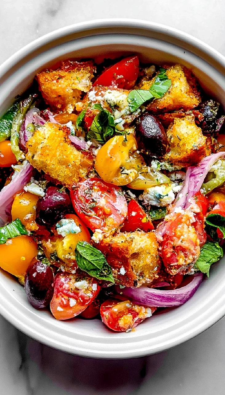 Greek-Style Bread Salad 105 Greek-Style Bread Salad