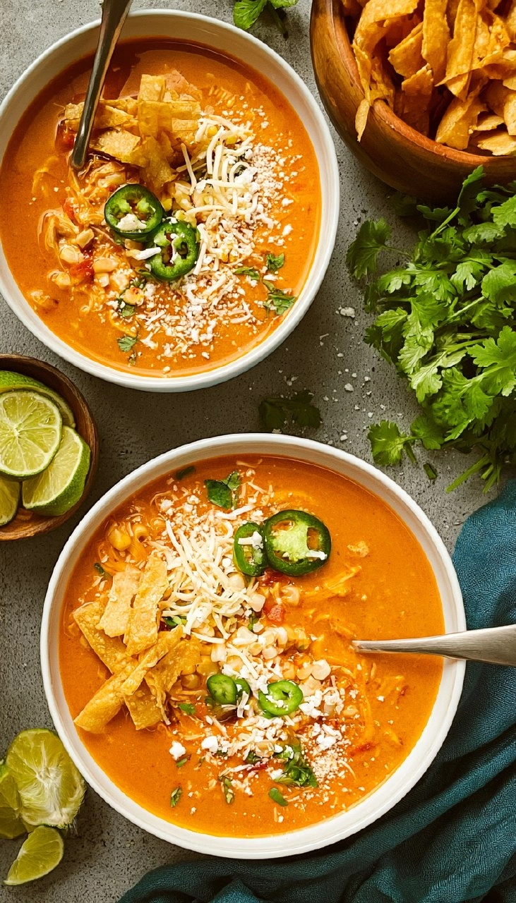 Instant Pot Chicken Enchilada Soup