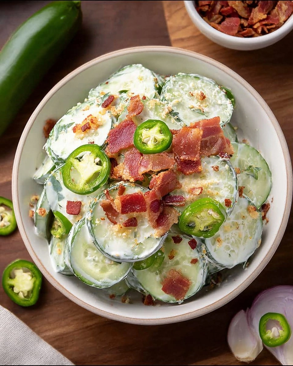 Jalapeno Popper Cucumber Salad
