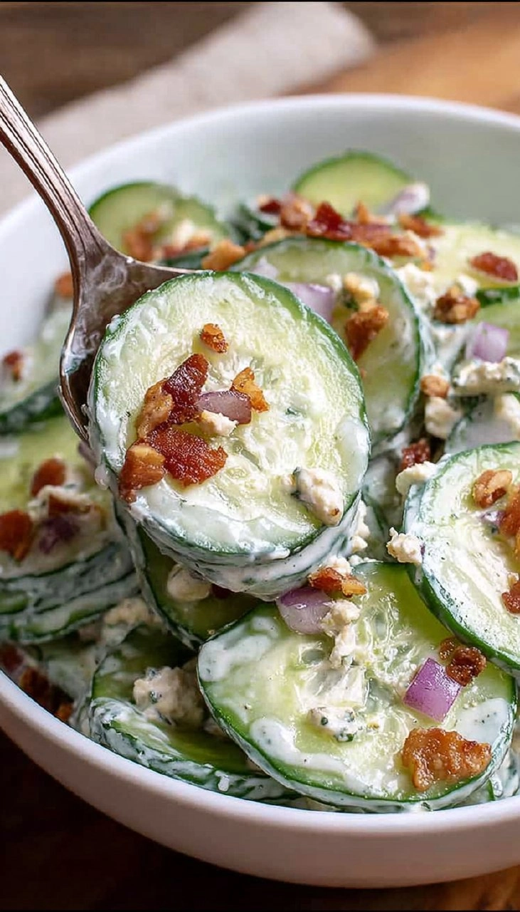 Jalapeno Popper Cucumber Salad