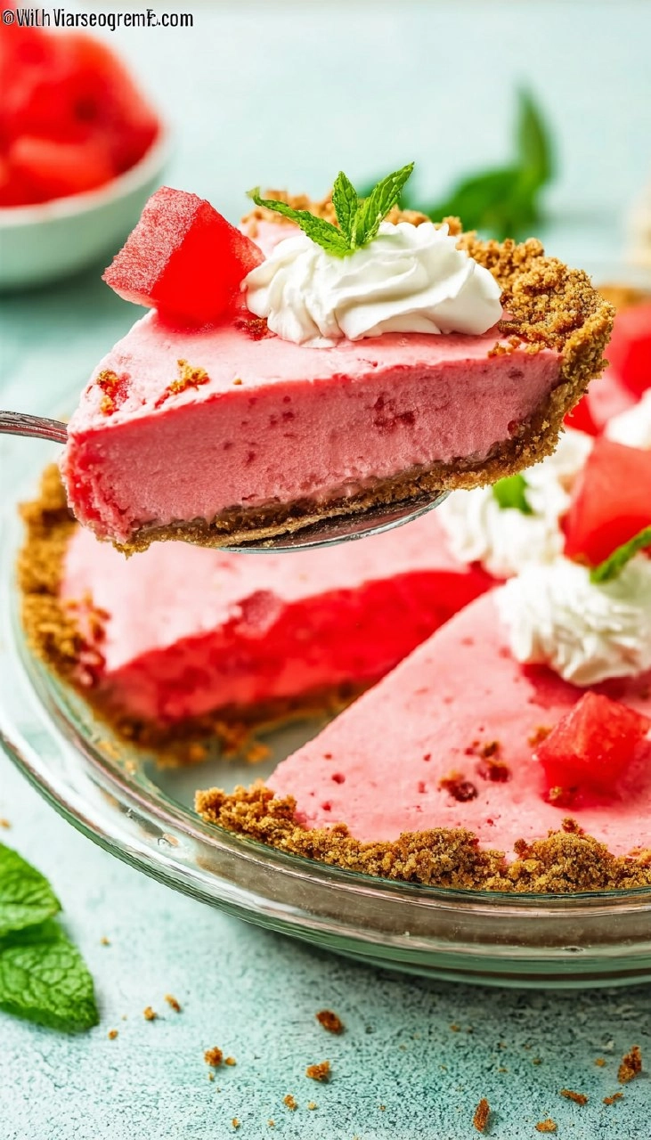 No-Bake Watermelon Pie: An Easy Summer Dessert