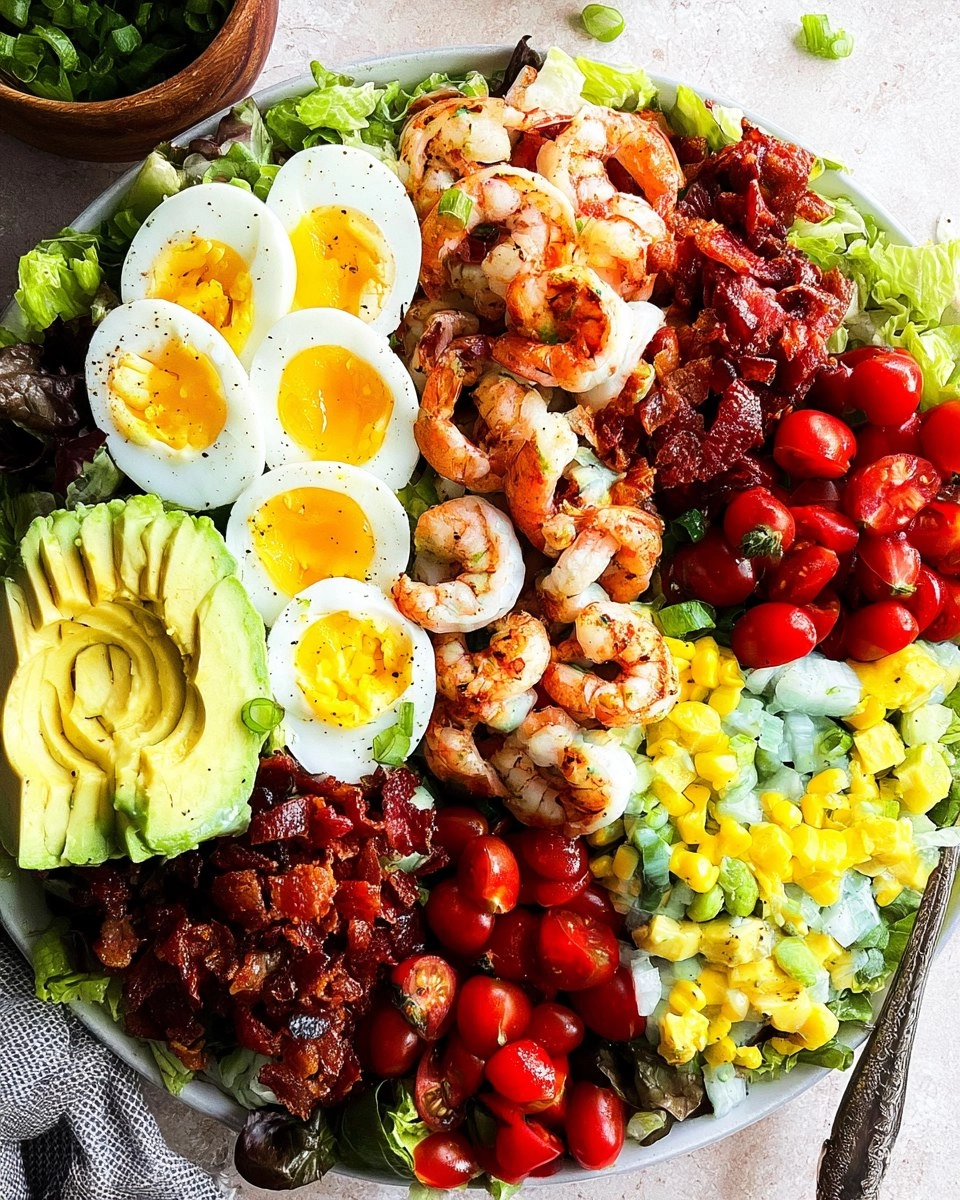 Shrimp Cobb Salad (Healthy, Easy Summer Dinner)