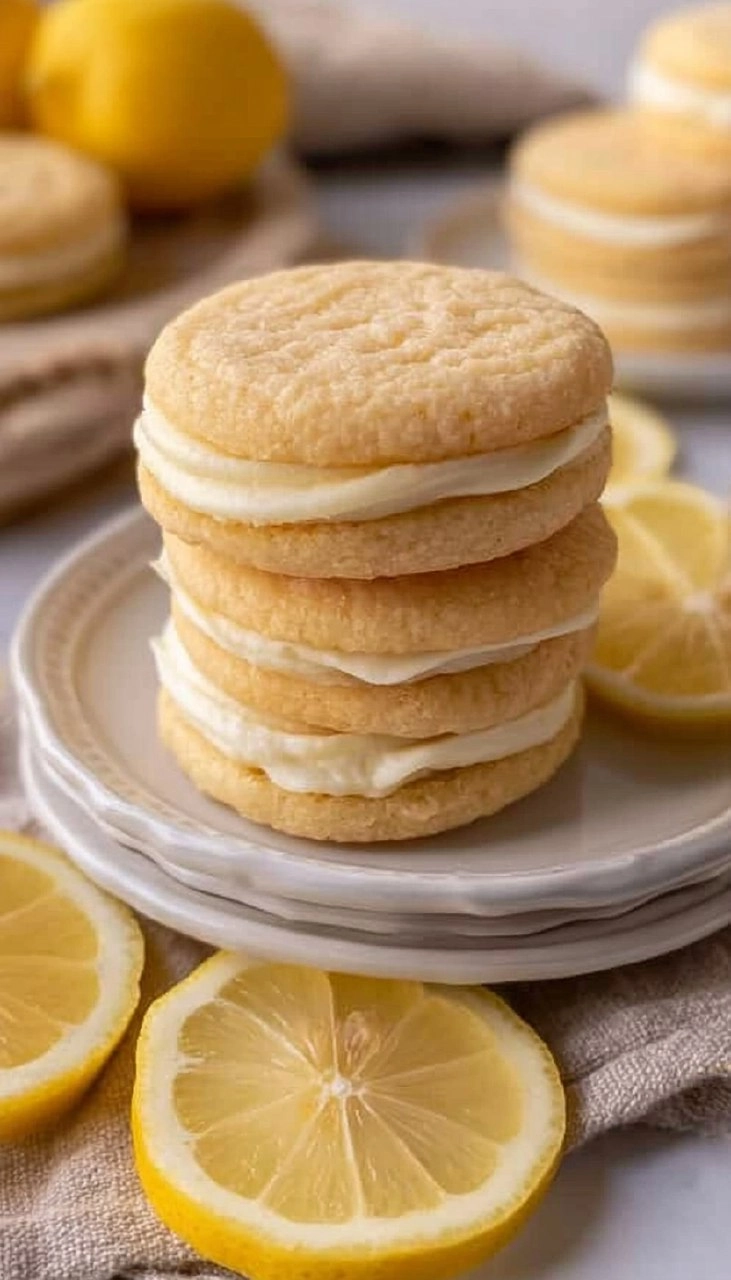 Soft and Chewy Lemon Sandwich Cookies with Cream Cheese Frosting 170 Soft and Chewy Lemon Sandwich Cookies with Cream Cheese Frosting