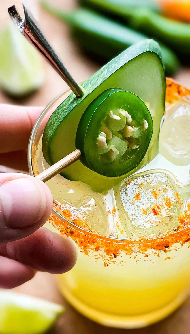 Spicy Pickle Margarita