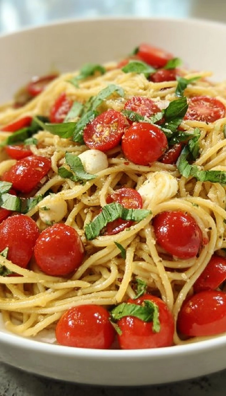 Tomato and Mozzarella Pasta (Pasta alla Checca)