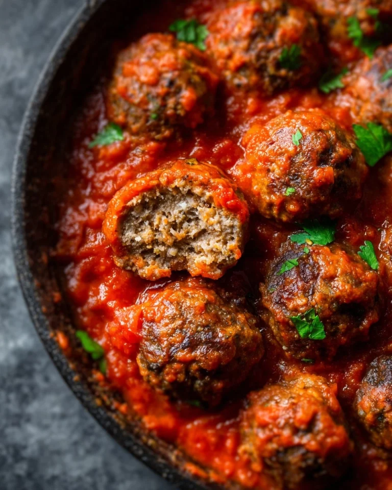 Baked-Meatball-Recipe-with-The-Best-Marinara-Sauce-Recipe