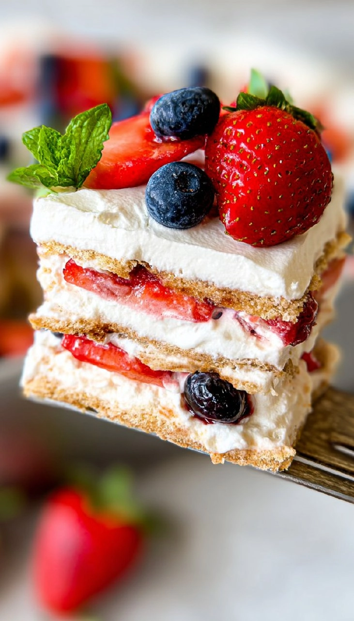 Berry Icebox Cake