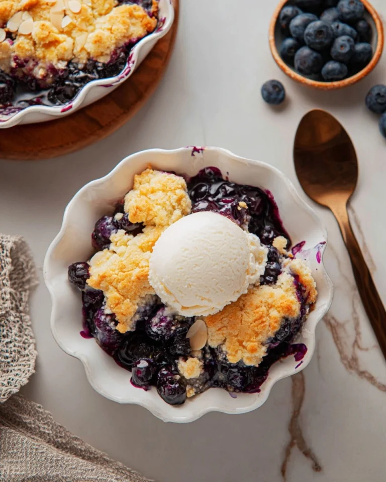 Blueberry-Cobbler-with-Almond-Topping-Recipe