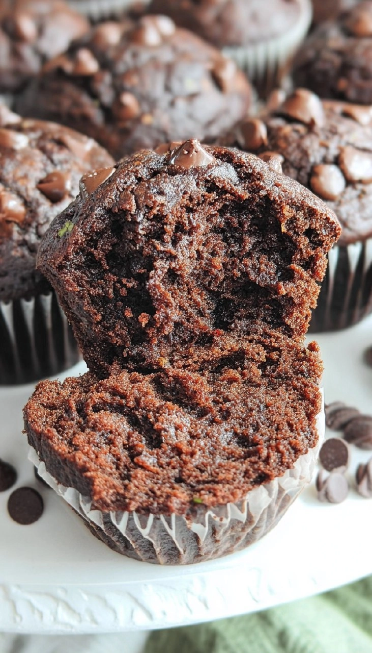 Chocolate Zucchini Muffins