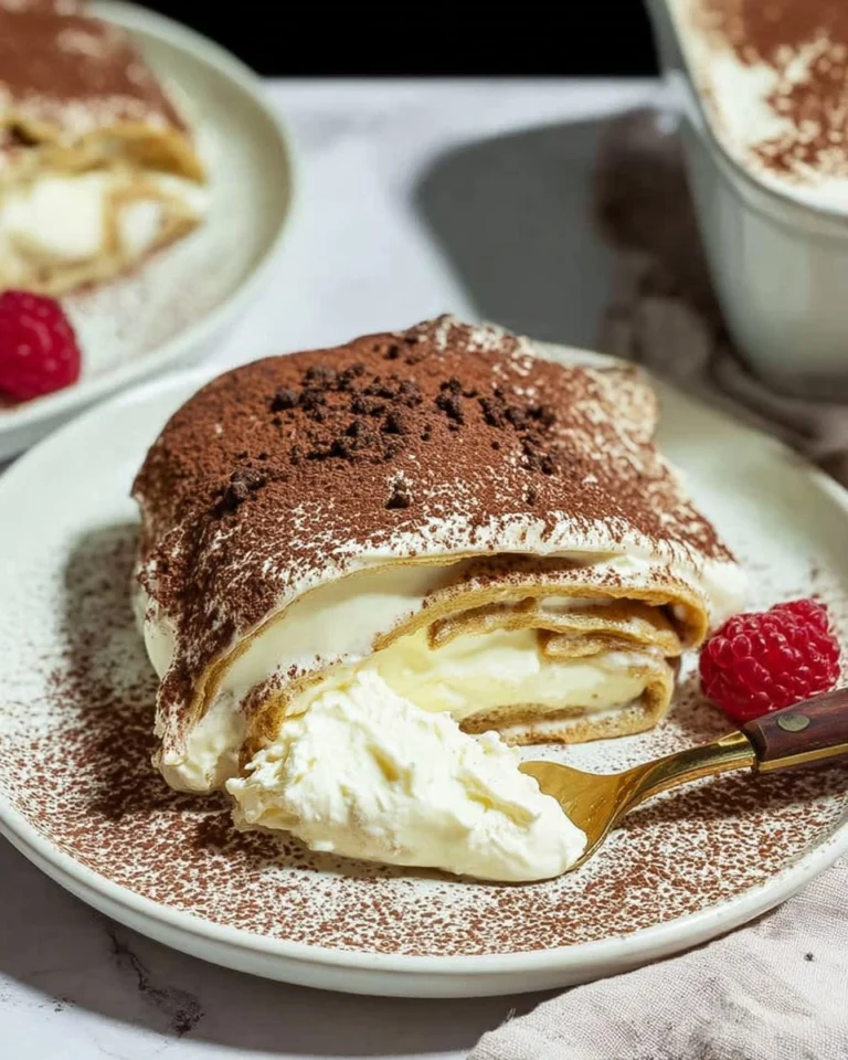 Cottage-Cheese-Tiramisu-Crepe-Roll-Recipe