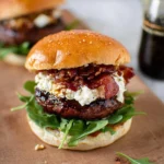 Fig-and-Bacon-Goat-Cheese-Burgers-Recipe