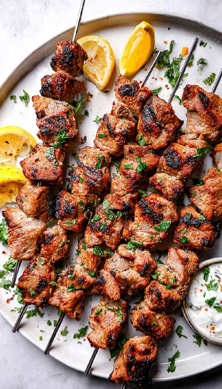 Greek Pork Souvlaki Skewers
