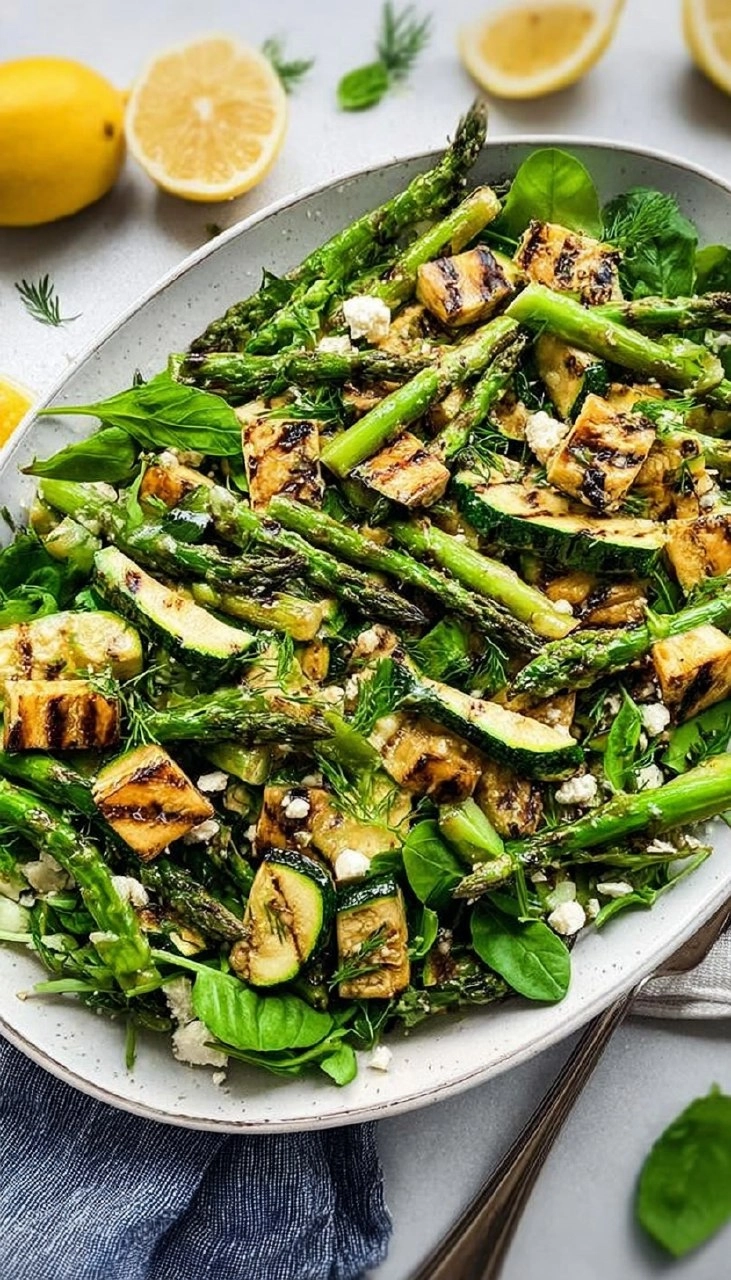 Grilled Asparagus & Zucchini Salad