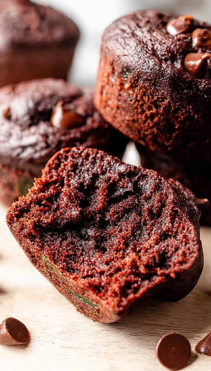 Healthy Chocolate Zucchini Muffins (Gluten Free, Paleo) 115 Healthy Chocolate Zucchini Muffins (Gluten Free, Paleo)