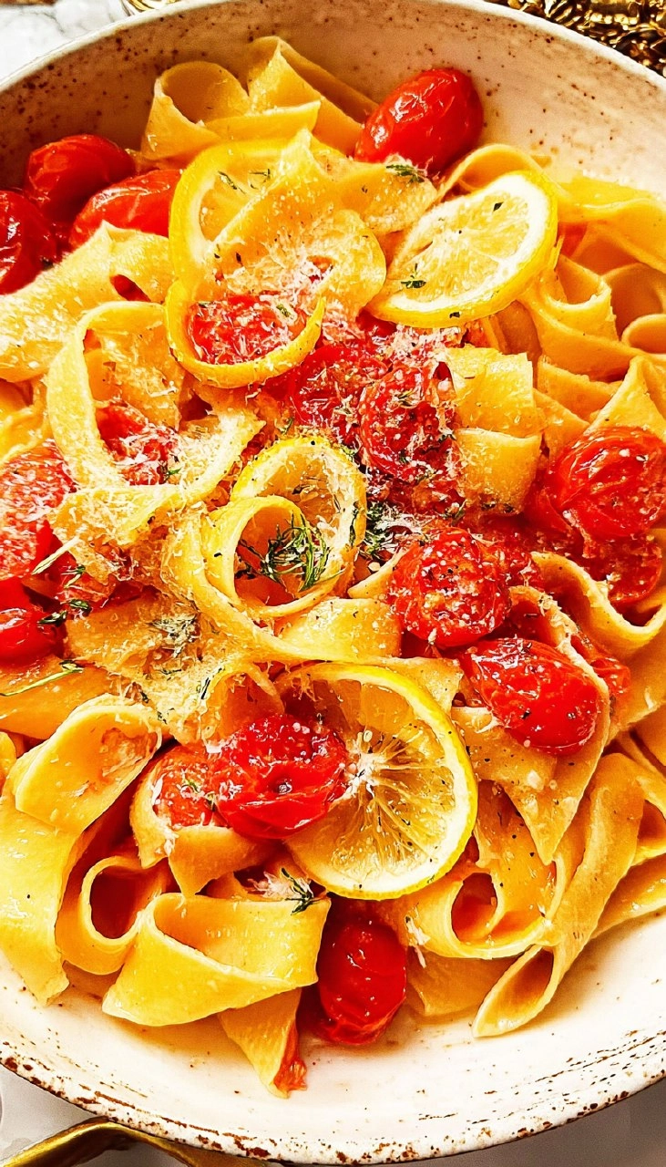 Lemony Cherry Tomato Pasta